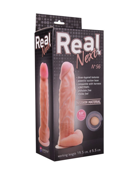Крупный фаллоимитатор на присоске REAL Next №56 - 24 см. Крупный фаллоимитатор на присоске REAL Next №56 - 24 см.