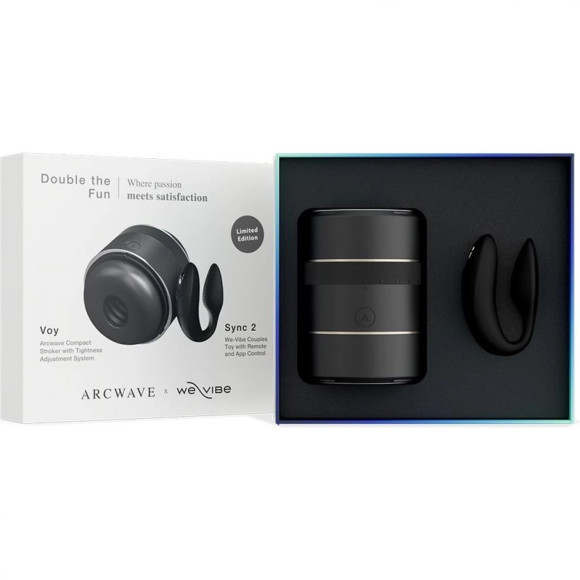 Набор для пар Double the Fun: мастурбатор ARCwave Voy и вибратор We-Vibe Sync 2 Набор для пар Double the Fun: мастурбатор ARCwave Voy и вибратор We-Vibe Sync 2