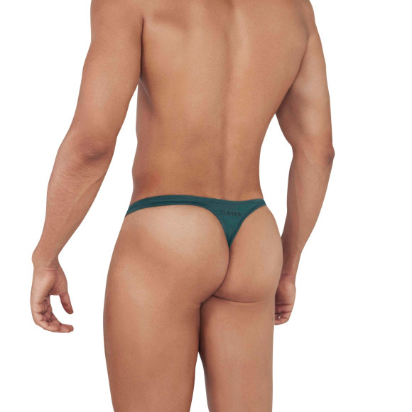 Зеленые мужские трусы-тонги с пряжками Flashing Thong Зеленые мужские трусы-тонги с пряжками Flashing Thong