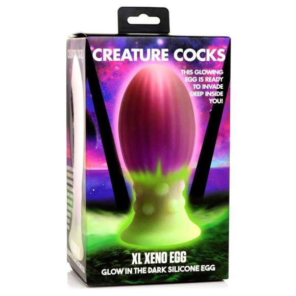 Розовая пробка-яйцо XL Xeno Egg - 17,6 см. Розовая пробка-яйцо XL Xeno Egg - 17,6 см.