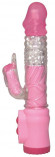 Розовый вибратор Vibrating Rabbit с клиторальным зайчиком - 22 см. Розовый вибратор Vibrating Rabbit с клиторальным зайчиком - 22 см.