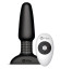 Чёрная вибровтулка с ротацией шариков RIMMING REMOTE CONTROL PLUG BLACK - 15,2 см. Чёрная вибровтулка с ротацией шариков RIMMING REMOTE CONTROL PLUG BLACK - 15,2 см.