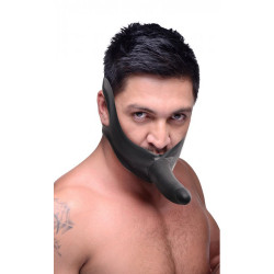 Черный кляп-страпон Masters Mini Face Fuck Strap-On - 14 см. Черный кляп-страпон Masters Mini Face Fuck Strap-On - 14 см.