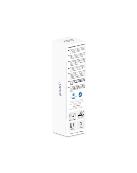 Фиолетовый интерактивный вибратор Pearl3 - 20 см. Фиолетовый интерактивный вибратор Pearl3 - 20 см.