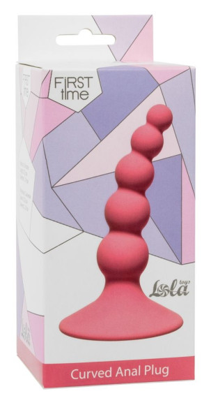 Розовая анальная пробка Ribbed Plug Pink - 10,5 см. Розовая анальная пробка Ribbed Plug Pink - 10,5 см.