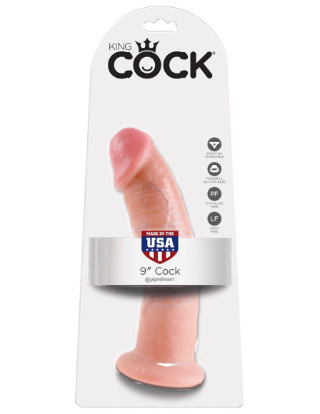 Телесный фаллоимитатор 9 Cock - 22,9 см. Телесный фаллоимитатор 9 Cock - 22,9 см.