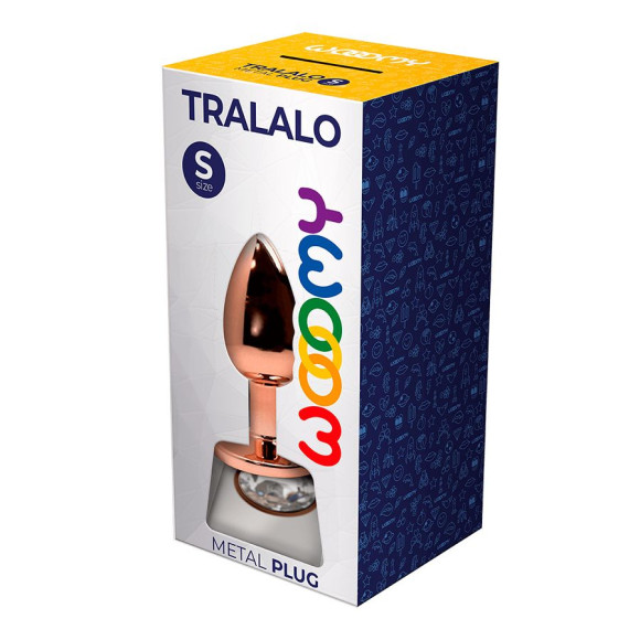 Анальная втулка Wooomy Tralalo Size S с прозрачным кристаллом Анальная втулка Wooomy Tralalo Size S с прозрачным кристаллом