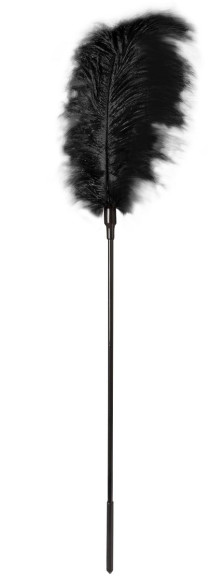 Стек с большим чёрным пером Large Feather Tickler - 65 см. Стек с большим чёрным пером Large Feather Tickler - 65 см.