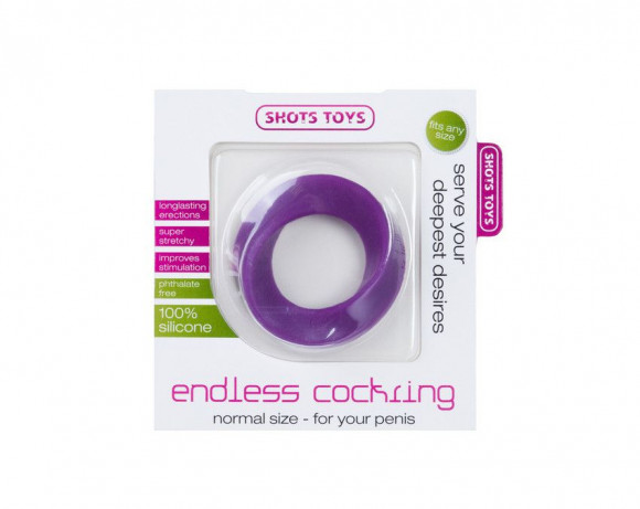 Фиолетовое эрекционное кольцо Endless Cockring Regular Фиолетовое эрекционное кольцо Endless Cockring Regular