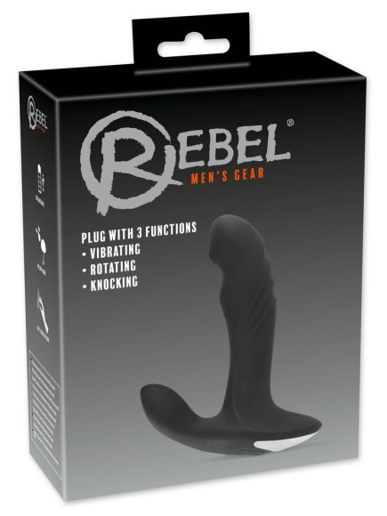 Черный вибромассажер простаты с функцией римминга Plug with Perineum Stimulator - 16,6 см. Черный вибромассажер простаты с функцией римминга Plug with Perineum Stimulator - 16,6 см.