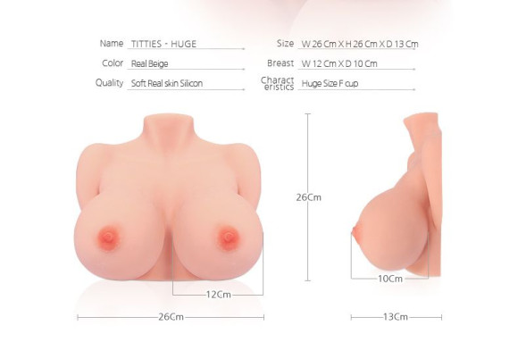 Мастурбатор-полуторс с пышным бюстом TITTIES F_cup Мастурбатор-полуторс с пышным бюстом TITTIES F_cup