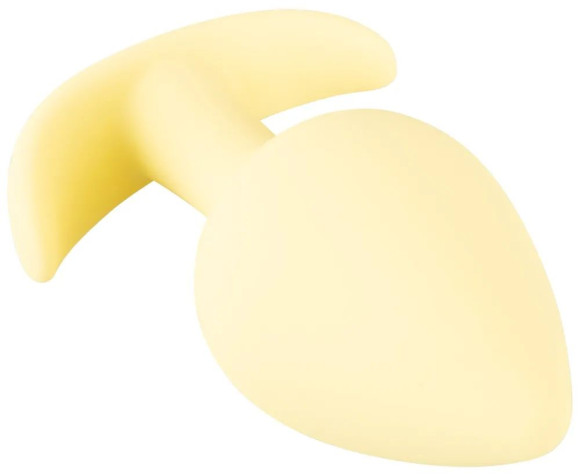 Жёлтая анальная втулка Mini Butt Plug - 6 см. Жёлтая анальная втулка Mini Butt Plug - 6 см.