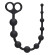Чёрная анальная цепочка Orgasm Beads - 33,5 см. Чёрная анальная цепочка Orgasm Beads - 33,5 см.