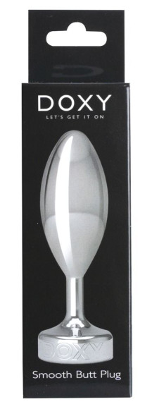 Серебристая анальная втулка Doxy Smooth Butt Plug - 10,5 см. Серебристая анальная втулка Doxy Smooth Butt Plug - 10,5 см.