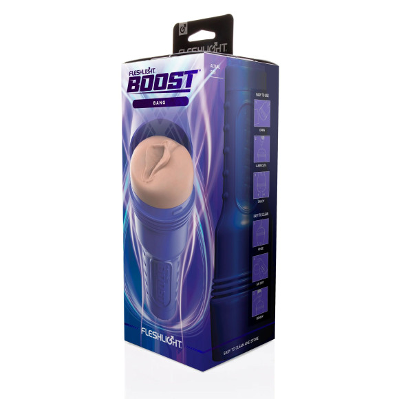 Телесный мастурбатор-вагина Fleshlight Boost Bang Телесный мастурбатор-вагина Fleshlight Boost Bang