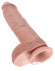 Большой фаллоимитатор с мошонкой 10 Cock with Balls на присоске - 25,4 см. Большой фаллоимитатор с мошонкой 10 Cock with Balls на присоске - 25,4 см.