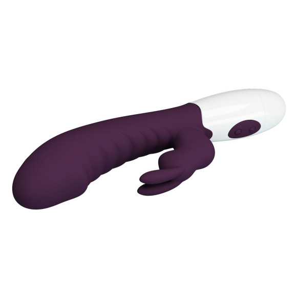 Фиолетовый вибратор-кролик Naughty Bunny - 19,8 см. Фиолетовый вибратор-кролик Naughty Bunny - 19,8 см.