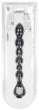 Черная силиконовая цепочка Beaded Snake Silicone Anal Probe with Loop - 26 см.