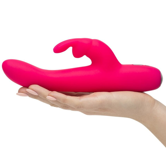 Розовый перезаряжаемый вибратор Rabbit Slimline Curve Rechargeable - 24 см. Розовый перезаряжаемый вибратор Rabbit Slimline Curve Rechargeable - 24 см.