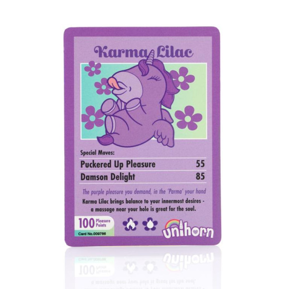 Фиолетовый клиторальный стимулятор Unihorn Karma Lilac с функцией пульсации Фиолетовый клиторальный стимулятор Unihorn Karma Lilac с функцией пульсации