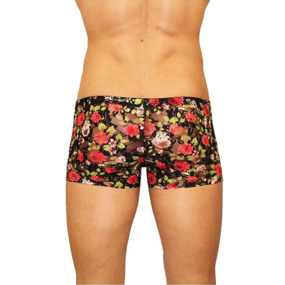 Мужские трусы-боксеры из сетки с яркими розами Rose Boxer Мужские трусы-боксеры из сетки с яркими розами Rose Boxer