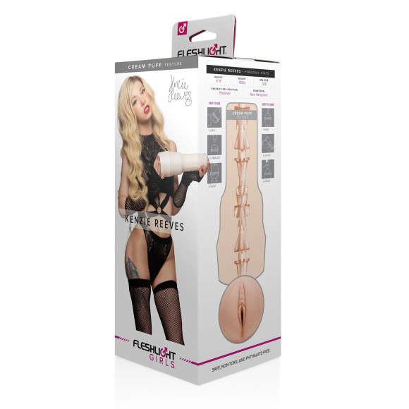 Мастурбатор-вагина Fleshlight Girls - Kenzie Reeves Cream Puff Мастурбатор-вагина Fleshlight Girls - Kenzie Reeves Cream Puff