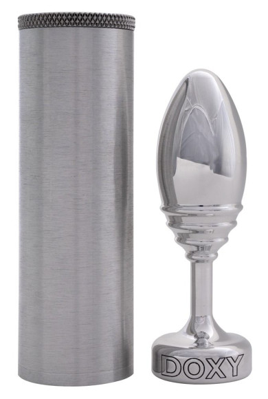 Серебристая анальная втулка Doxy Ribbed Butt Plug - 10,5 см. Серебристая анальная втулка Doxy Ribbed Butt Plug - 10,5 см.