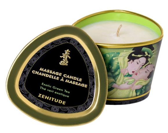 Массажная свеча Exotic Green Tea с ароматом зелёного чая - 170 мл. Массажная свеча Exotic Green Tea с ароматом зелёного чая - 170 мл.