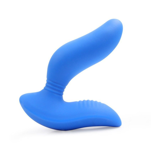 Синий вибромассажер простаты 3,5’’ Remote Control Curve P-spot Massager - 12 см. Синий вибромассажер простаты 3,5’’ Remote Control Curve P-spot Massager - 12 см.