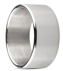 Серебристое эрекционное кольцо Sinner Wide metal head-ring Size S Серебристое эрекционное кольцо Sinner Wide metal head-ring Size S