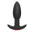 Черная анальная вибропробка Anal Vibrator с пультом ДУ - 13,5 см.
