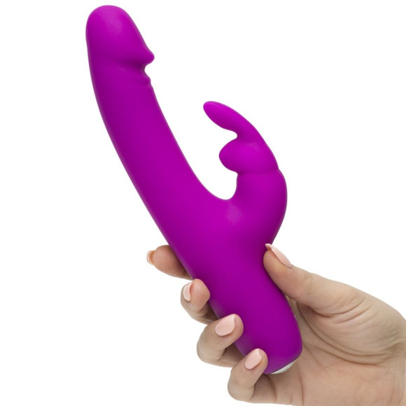 Фиолетовый перезаряжаемый вибратор Rabbit Slimline Curve Rechargeable - 24 см. Фиолетовый перезаряжаемый вибратор Rabbit Slimline Curve Rechargeable - 24 см.