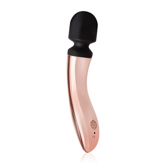 Черно-розовый вибромассажер Nouveau Curve Massager - 21 см. Черно-розовый вибромассажер Nouveau Curve Massager - 21 см.