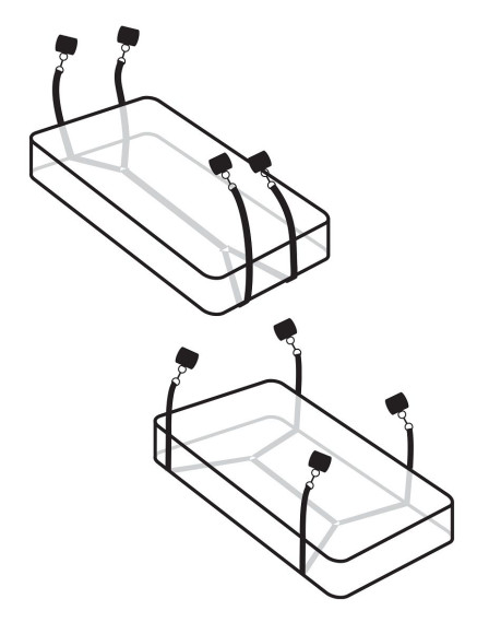 Фиксаторы для кровати Wraparound Mattress Restraints Фиксаторы для кровати Wraparound Mattress Restraints