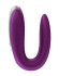 Фиолетовый вибромассажёр для пар Satisfyer Double Fun Фиолетовый вибромассажёр для пар Satisfyer Double Fun