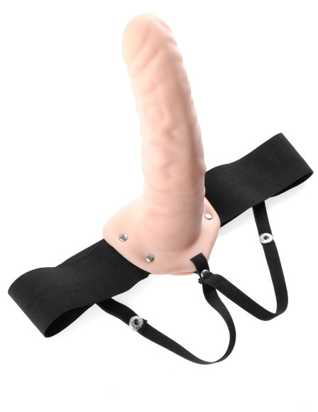 Полый страпон 8 Hollow Strap-On телесного цвета - 19 см. Полый страпон 8 Hollow Strap-On телесного цвета - 19 см.
