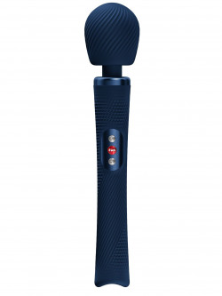 Синий жезловый вибромассажер Vim Vibrating Wand - 31,3 см. Синий жезловый вибромассажер Vim Vibrating Wand - 31,3 см.