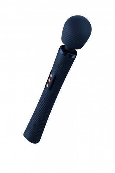 Синий жезловый вибромассажер Vim Vibrating Wand - 31,3 см. Синий жезловый вибромассажер Vim Vibrating Wand - 31,3 см.