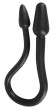 Черный двусторонний анальный плаг с гибким соединением Double Plug Черный двусторонний анальный плаг с гибким соединением Double Plug
