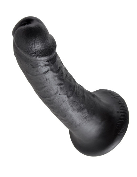 Чёрный фаллоимитатор с присоской 6 Cock - 15,2 см. Чёрный фаллоимитатор с присоской 6 Cock - 15,2 см.