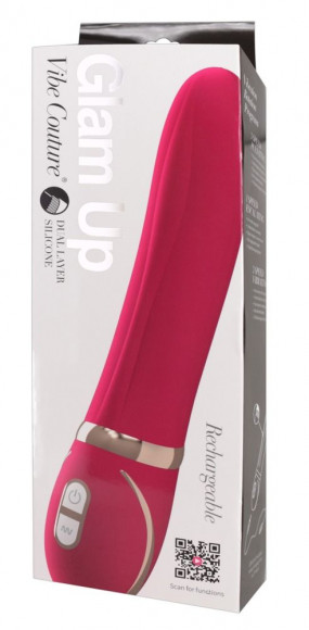 Розовый вибромассажер для точки G Glam Up Pink GR - 22 см. Розовый вибромассажер для точки G Glam Up Pink GR - 22 см.