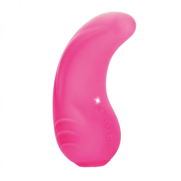 Розовый вибромассажер Mini Tongue - 11,5 см. Розовый вибромассажер Mini Tongue - 11,5 см.