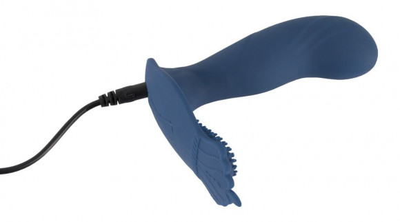 Синий вибростимулятор простаты Vibrating Butt Plug - 11,7 см. Синий вибростимулятор простаты Vibrating Butt Plug - 11,7 см.