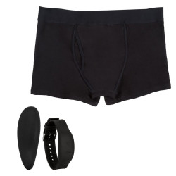 Черные трусы-боксеры с вибромассажером Remote Control Panty Set L/XL Черные трусы-боксеры с вибромассажером Remote Control Panty Set L/XL