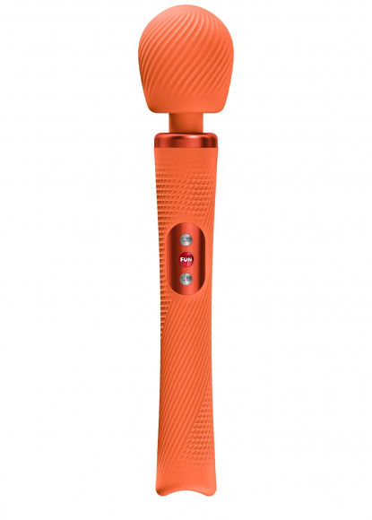 Оранжевый жезловый вибромассажер Vim Vibrating Wand - 31,3 см. Оранжевый жезловый вибромассажер Vim Vibrating Wand - 31,3 см.