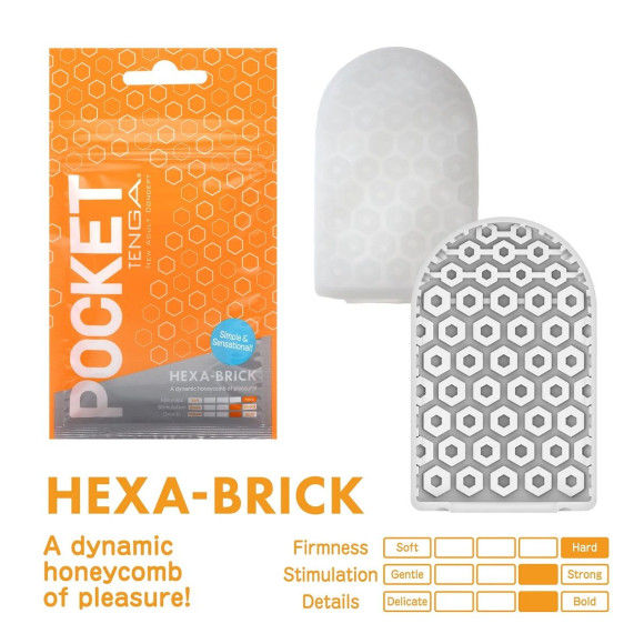 Карманный мастурбатор HEXA-BRICK Карманный мастурбатор HEXA-BRICK