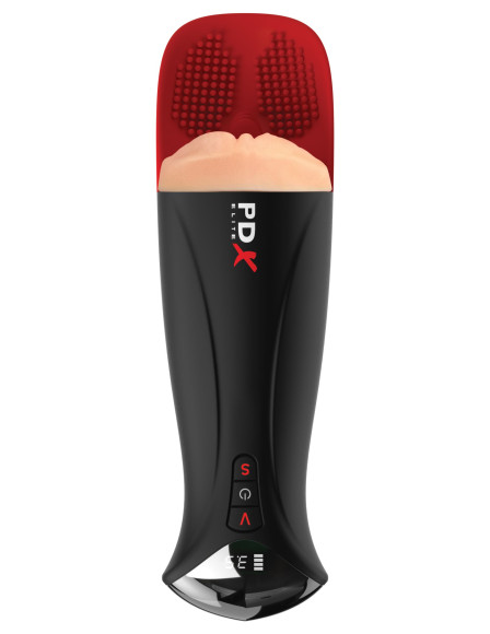 Телесный мастурбатор-вагина в черной колбе с вибрацией Fuck-O-Matic Pro XL Телесный мастурбатор-вагина в черной колбе с вибрацией Fuck-O-Matic Pro XL