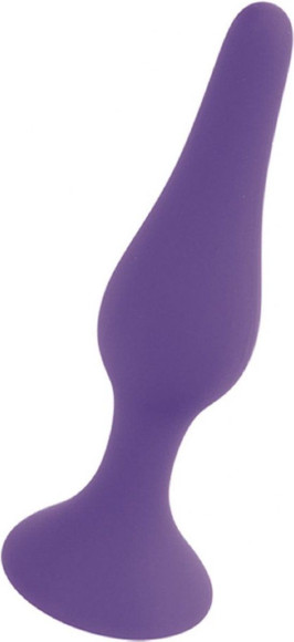 Фиолетовая анальная втулка Silcone Purple Plug Extra Large - 15,5 см.