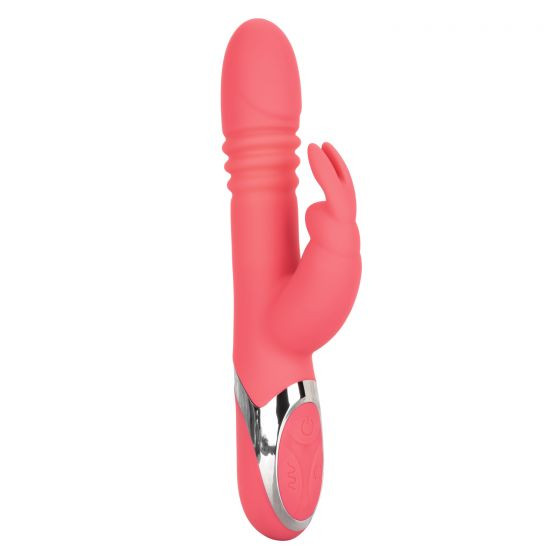 Коралловый вибромассажер-кролик Enchanted Exciter с поступательными движениями Коралловый вибромассажер-кролик Enchanted Exciter с поступательными движениями