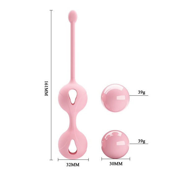 Нежно-розовые вагинальные шарики Kegel Tighten Up I Нежно-розовые вагинальные шарики Kegel Tighten Up I